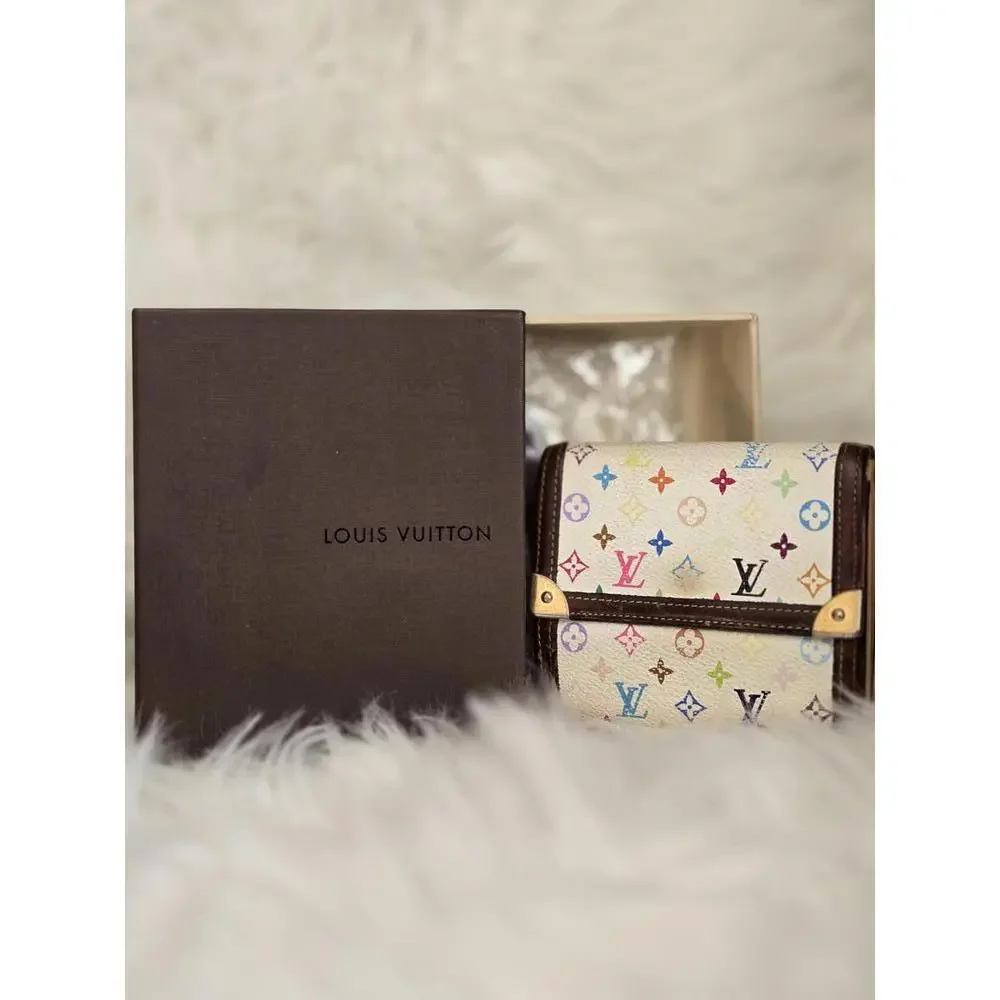 Louis Vuitton Monogram Multicolor Portefeiulle Elise Trifold